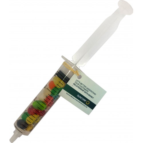 Syringe with JELLY BELLY Jelly Beans 20g